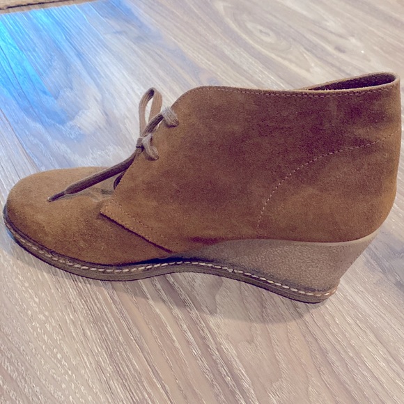 JCrew MacAlister Suede Booties in Cognac - Picture 6 of 6